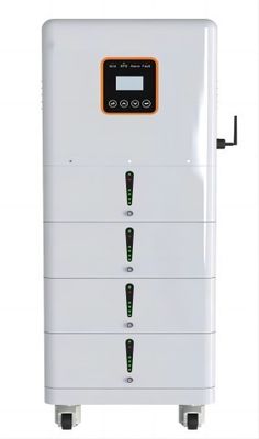 Op rek gemonteerde LFP UPS lithiumbatterij driefasig 20,48 kWh voor thuis