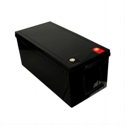 Milieuvriendelijke High Output Power 12.8V 220AH Mat Zwart Met BYD Cell LifeP04 Lithium Batterij Voor RV