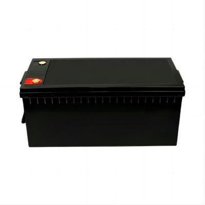 Milieuvriendelijke High Output Power 12.8V 220AH Mat Zwart Met BYD Cell LifeP04 Lithium Batterij Voor RV