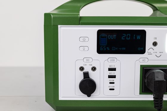 Hoge efficiëntie AC 300W 220V Uitgang Draagbare zonne-generator Oplaadbare LifePO4 batterij Voor wandelen in de buitenlucht