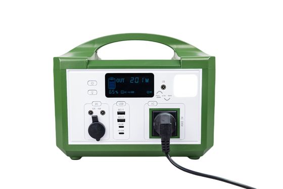 CE goedgekeurd draadloos opladen Ononderbroken draagbare zonne-energiebank met groene plastic behuizing voor UPS back-up systeem