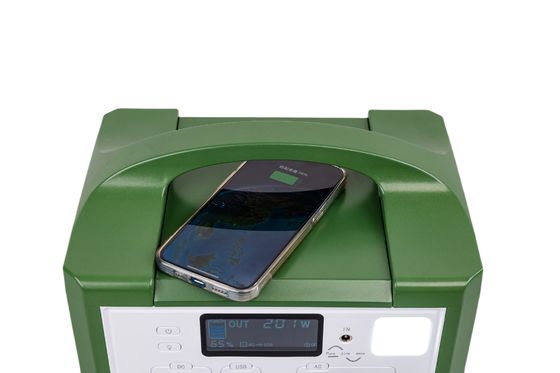 Lichtgewicht zonne-energiesysteem DC AC 220V zonne-energiecentrale met CE/ROHS-goedkeuring voor noodstroom