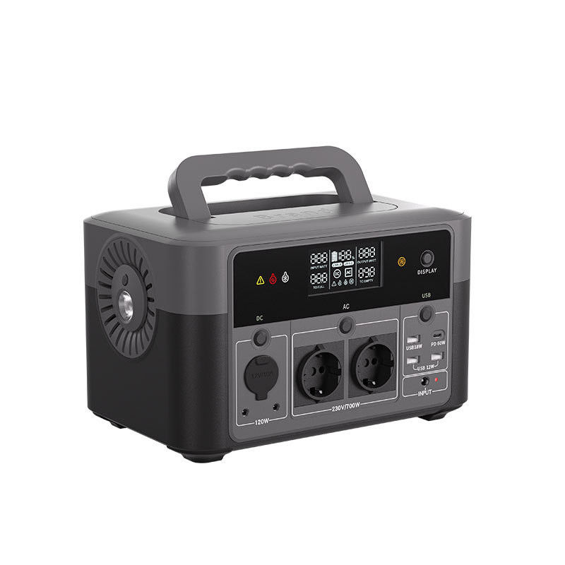 ROHS AC 700W Outdoor Portable Power Station voor auto Jump Starter