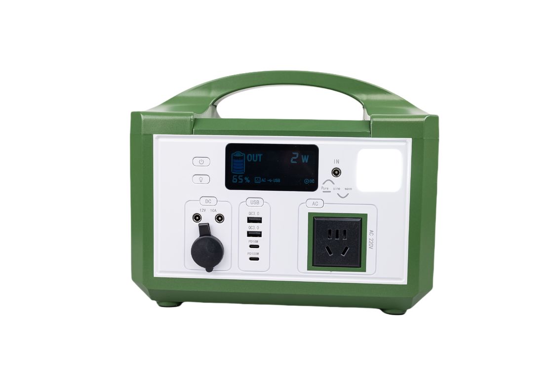 Hoge efficiëntie AC 300W 220V Uitgang Draagbare zonne-generator Oplaadbare LifePO4 batterij Voor wandelen in de buitenlucht