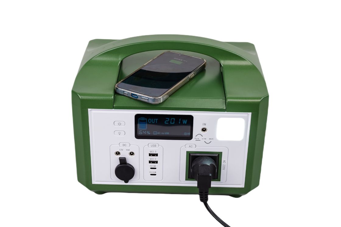 Snel opladen MPPT zonnecooterroller 600W Power Green Plastic Case Zonnegenerator Voor Outdoor Backup System