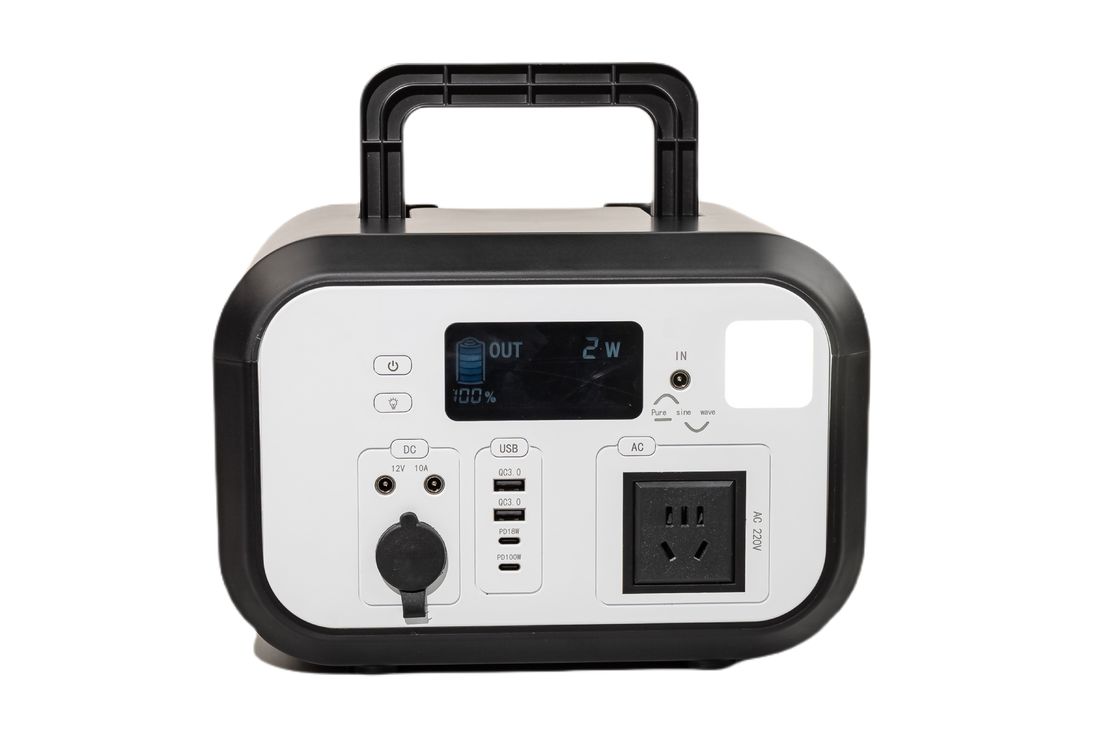 Hoge efficiëntie 600WH Portable Solar Power Station 220V Pure Sinus Wave AC Outlets met App For Home Backup System