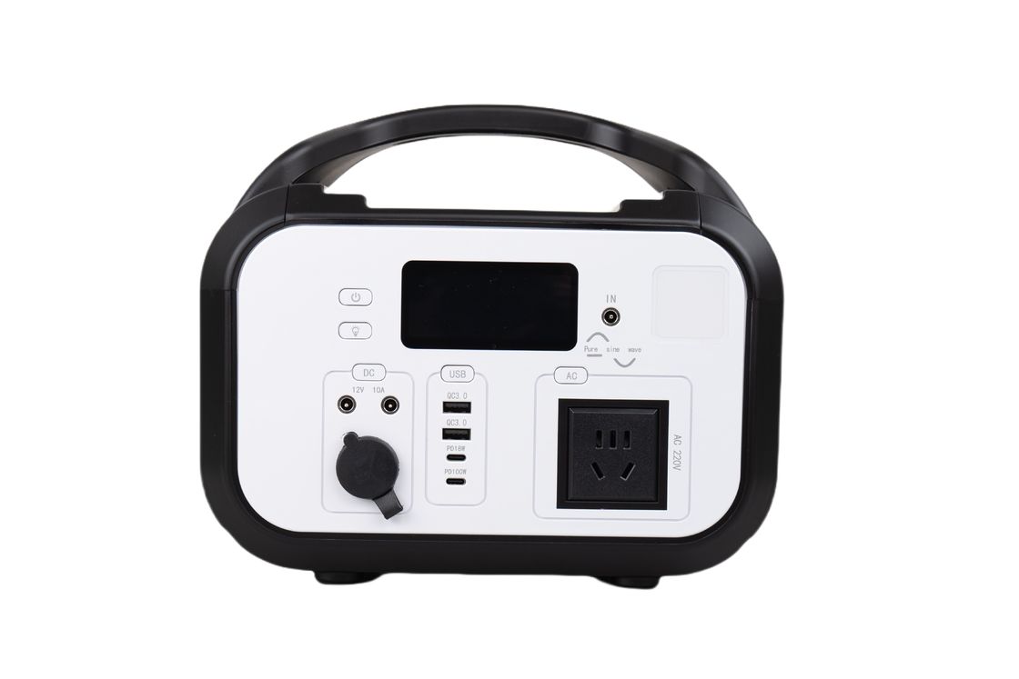 600W Matt Zwart Plastic Gehalte Hoog efficiënt MPPT Ondersteuning Zonne-Mobiele Power Bank Met Bluetooth